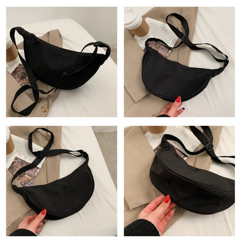 Soft Zip-Top Crossbody Bag