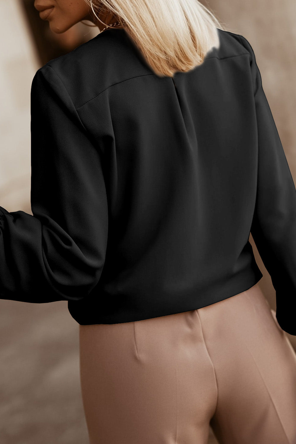 Crew Neck Shirt Blouse