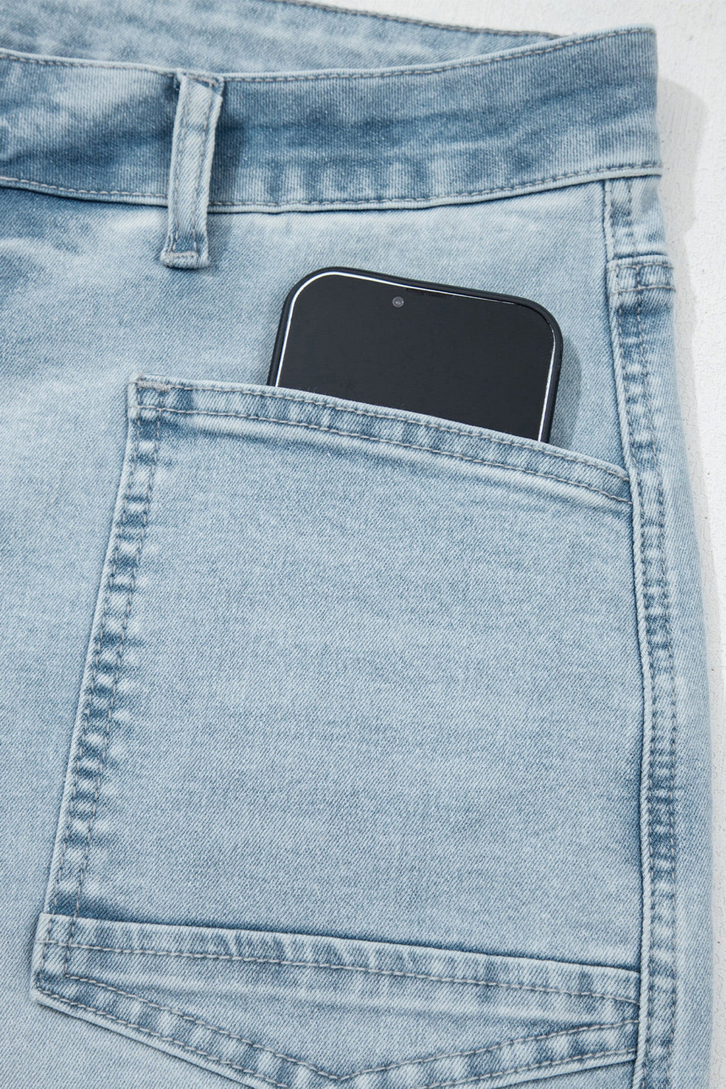 Everyday Frayed Cropped Straight Jeans