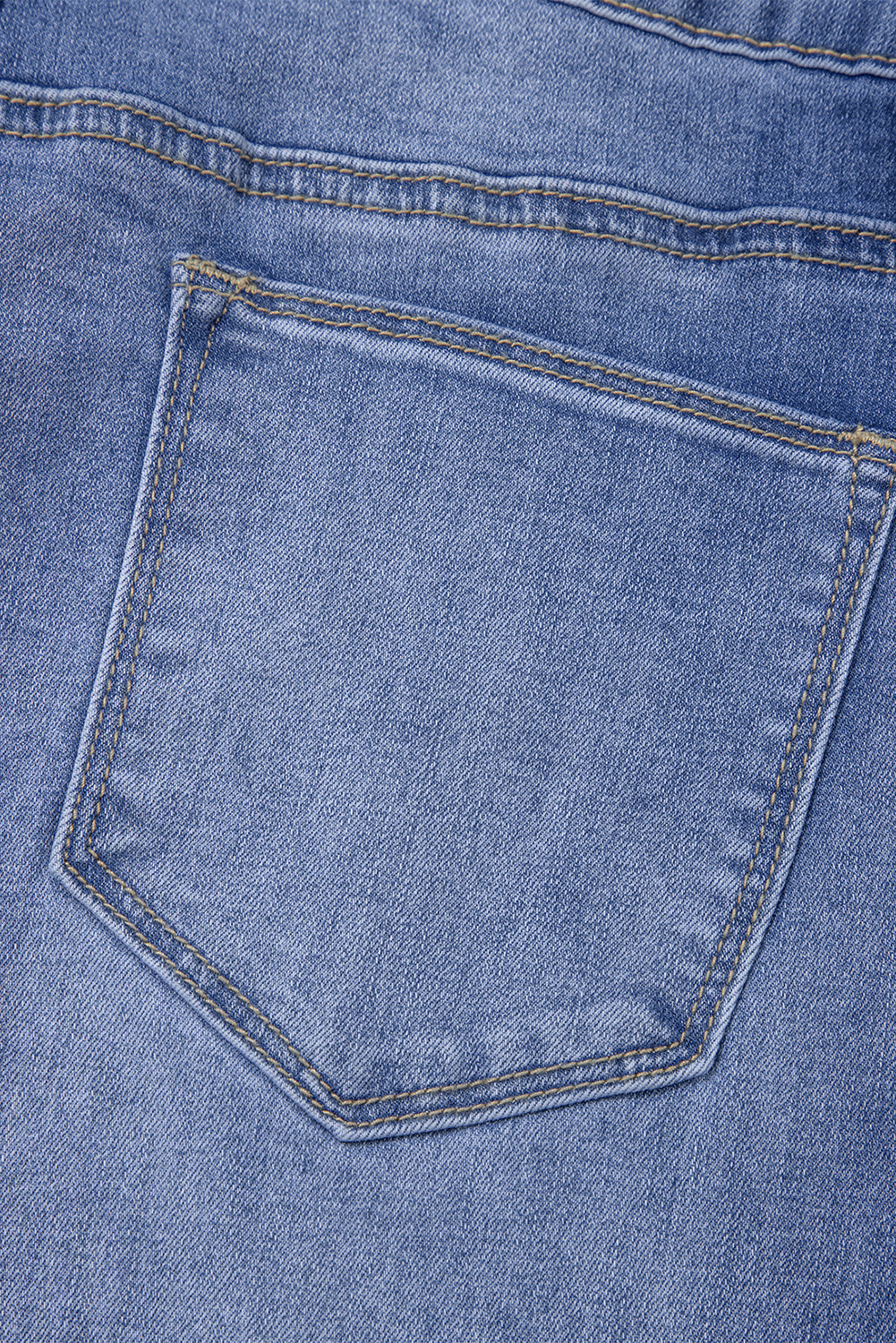 Loose Tailored Center Seam Detail Straight Jeans