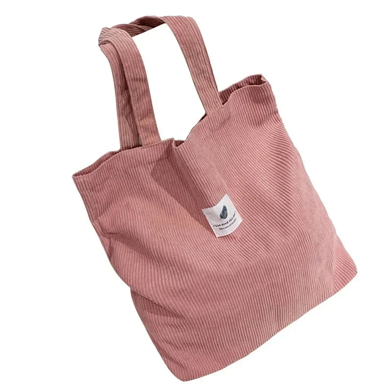 Structured Canvas Shoulder Bag