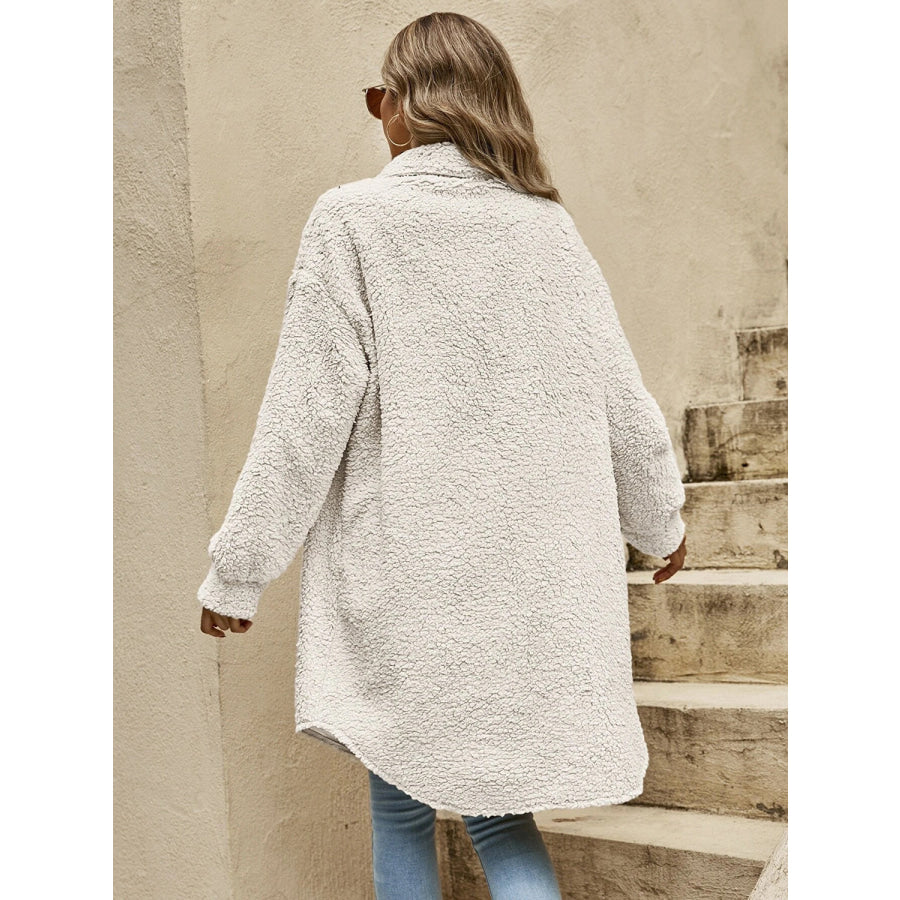 Collared Button Down Coat Jacket