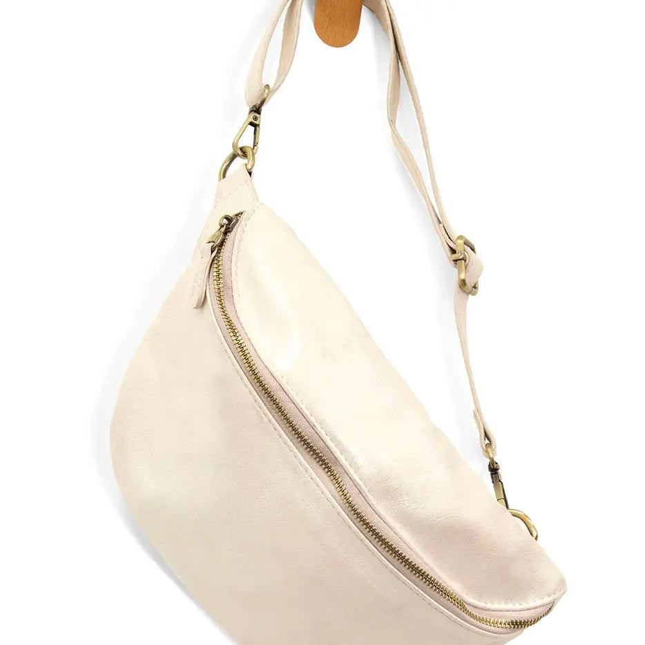 Nylon Zip Pocket Crossbody Bag