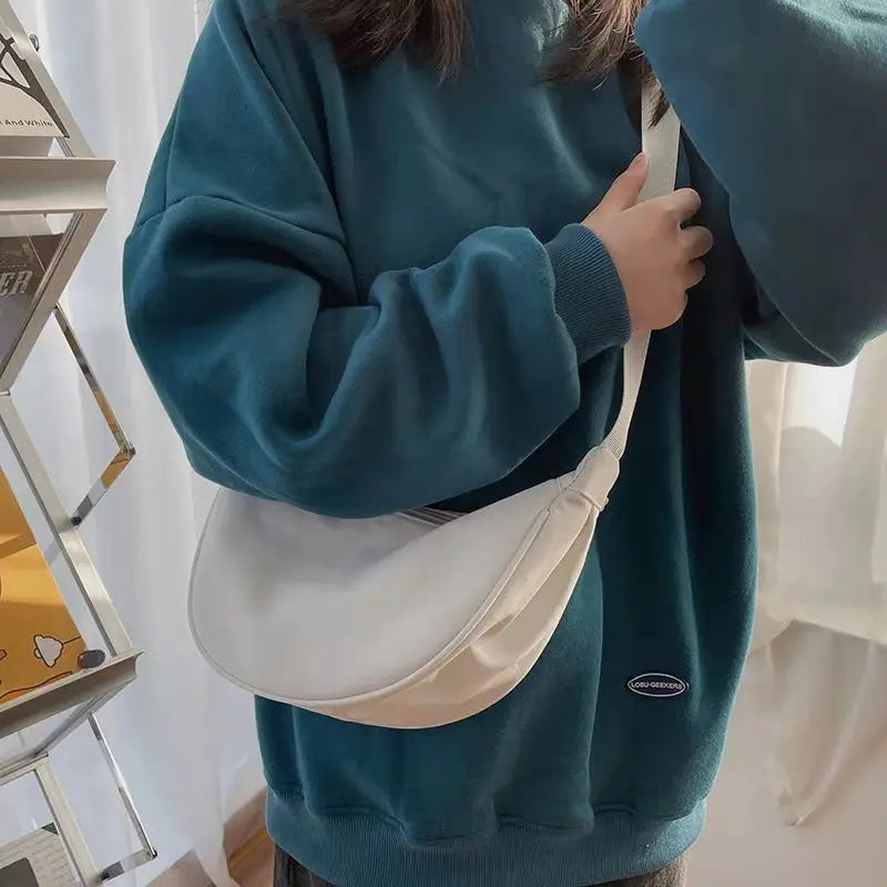 Soft Zip-Top Crossbody Bag
