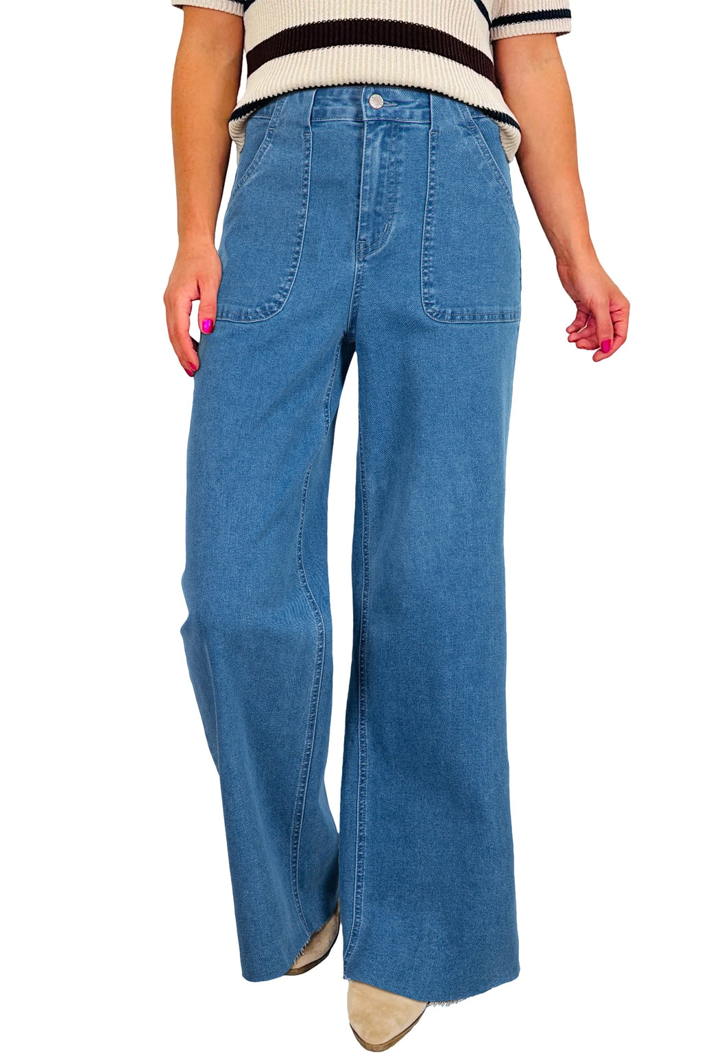 Loose Patch Pocket Dusk Retro Jeans