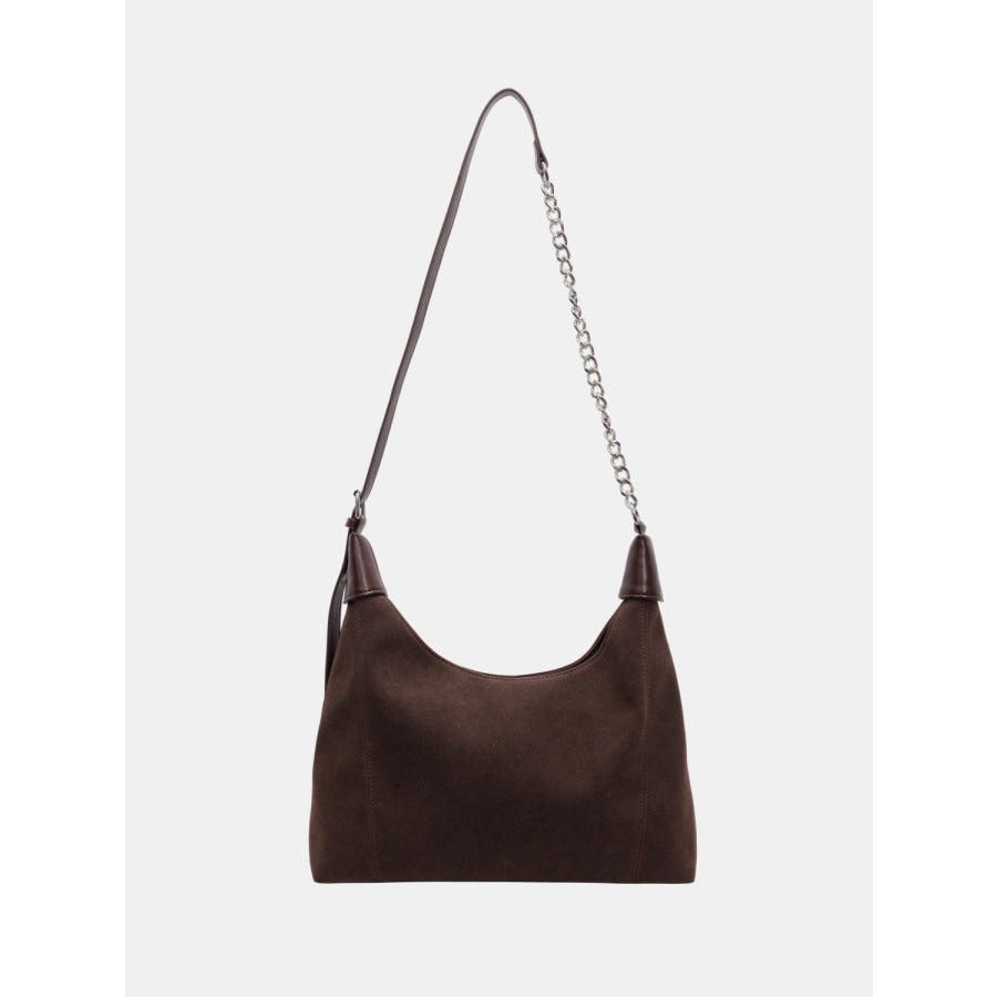 Suede Adjustable Strap Shoulder Bag