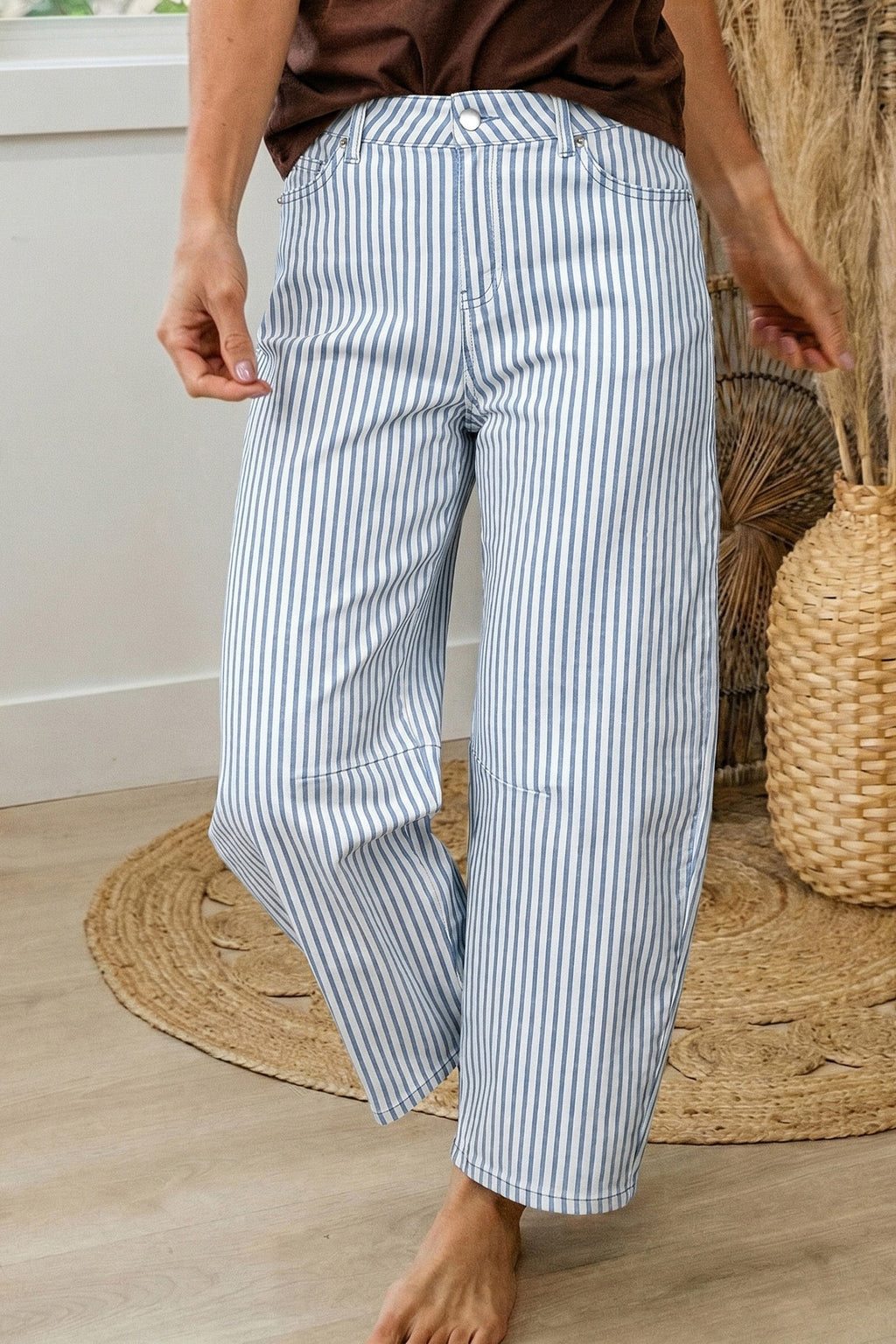 Barrel Stripe Jeans