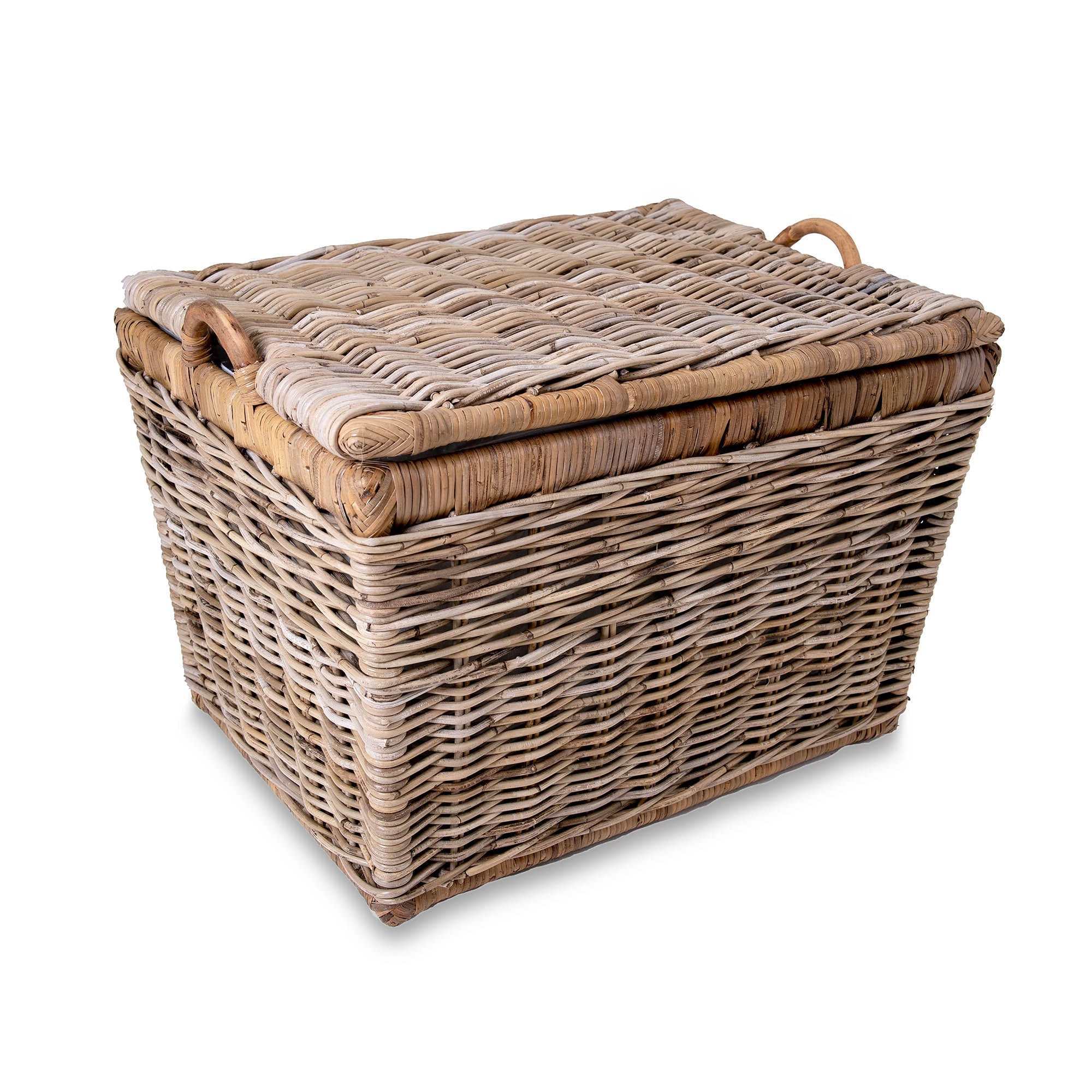 Lift Off Lid Kubu Wicker Storage Basket