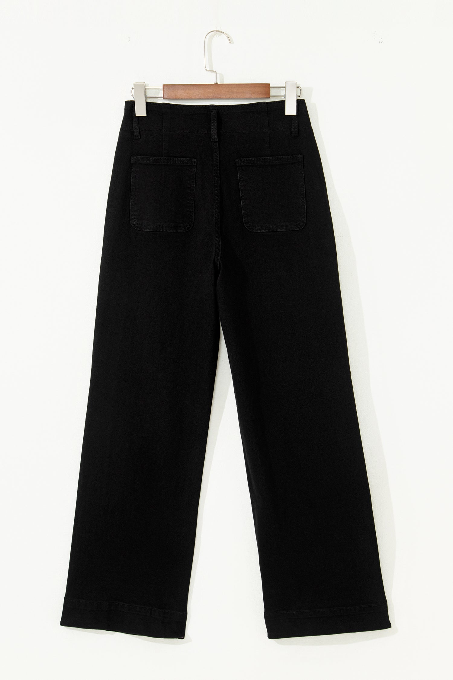 Flare Flared High Waist Button Bottom Jeans