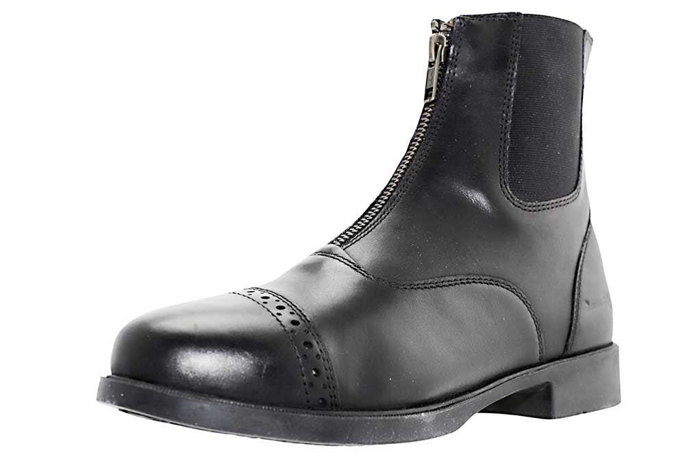 Zip Leather Paddock Boots
