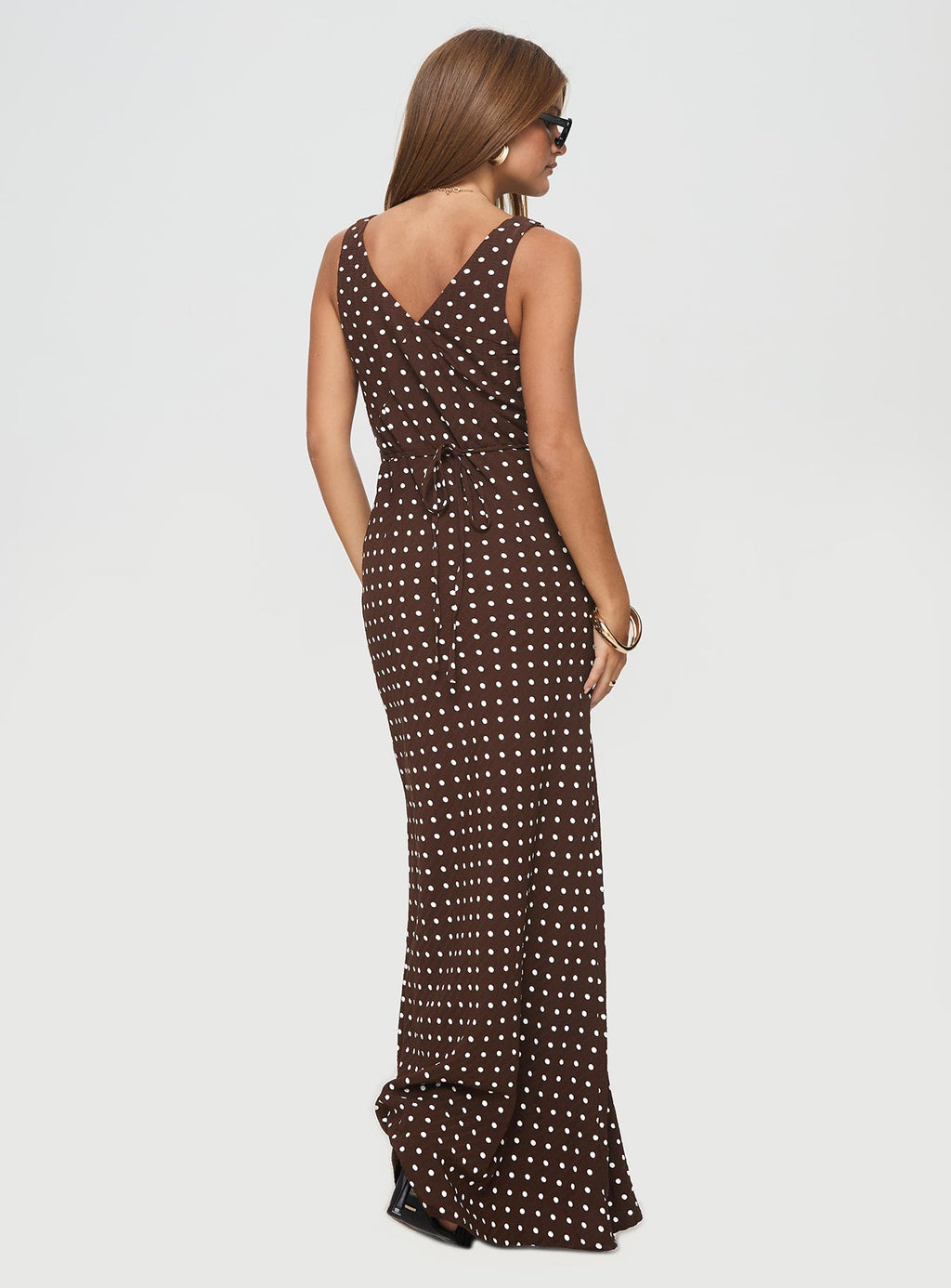 Texture Ruched Maxi Dress