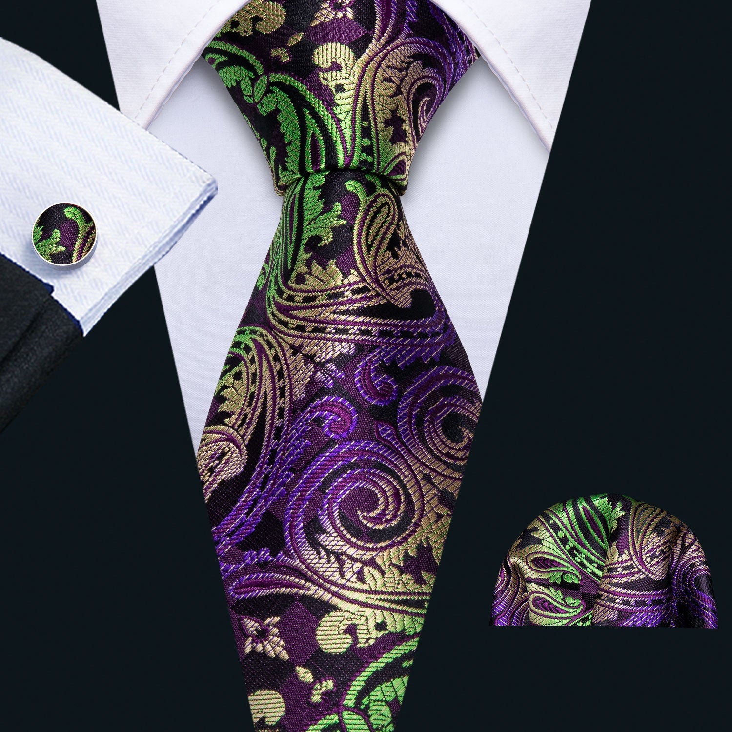 Paisley Necktie Set