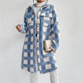 Plaid Fleece Layering Jacket