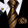 Striped Business Formal Necktie Set