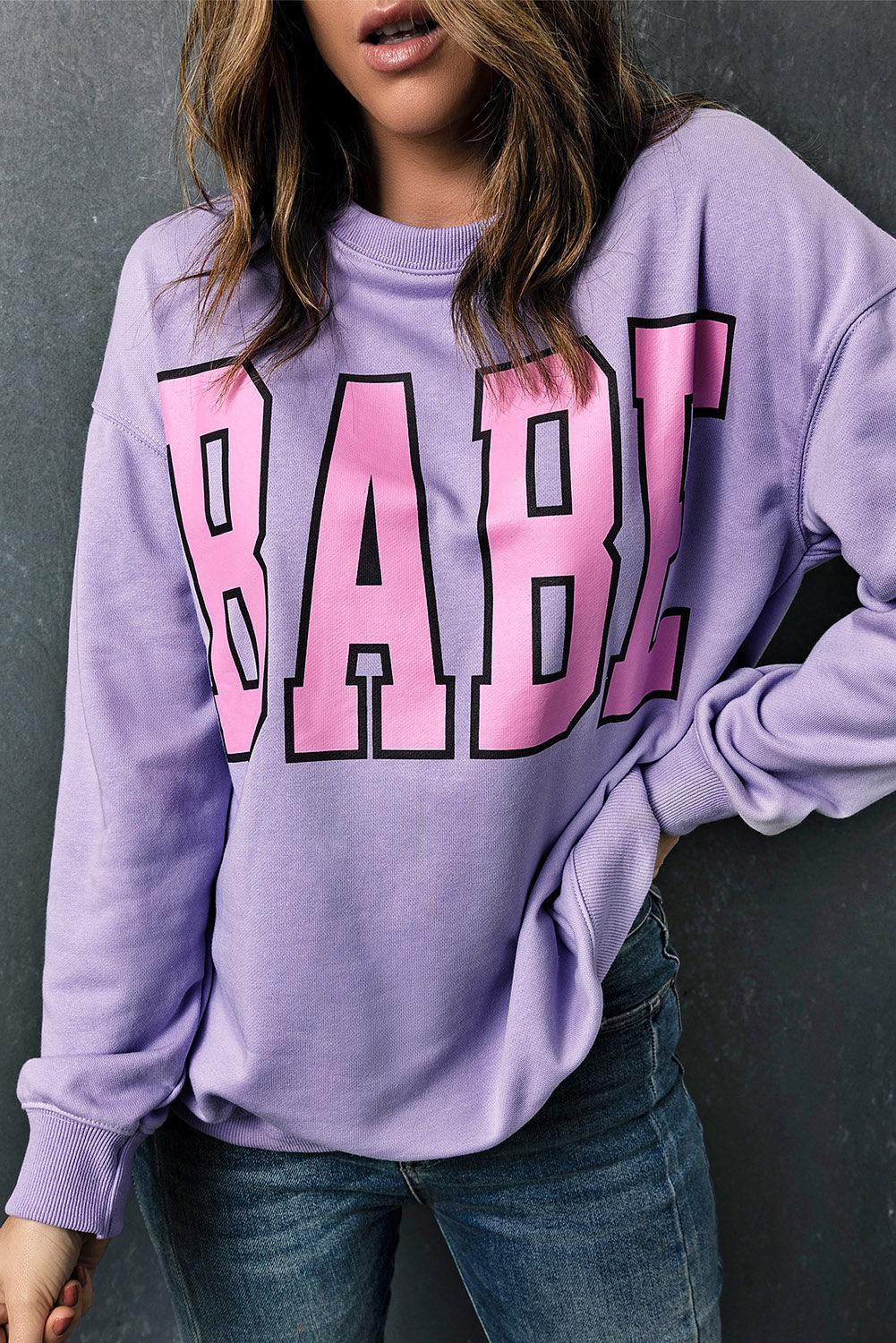Letter Graphic Sweatshirt