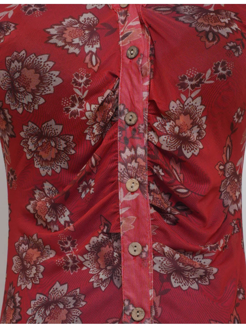 Boho Sheer V Neck Long Sleeves Blouse