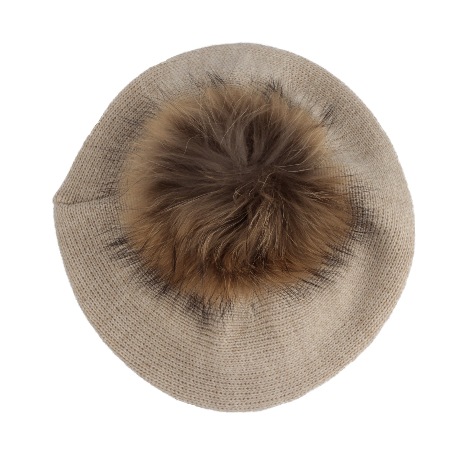 Knit Pom Pom Beret Beanie Hat