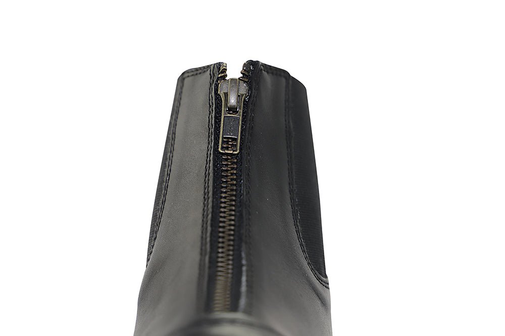 Zip Leather Paddock Boots