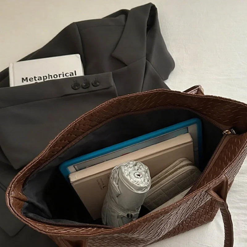 Roomy Zip-Top Crossbody Bag