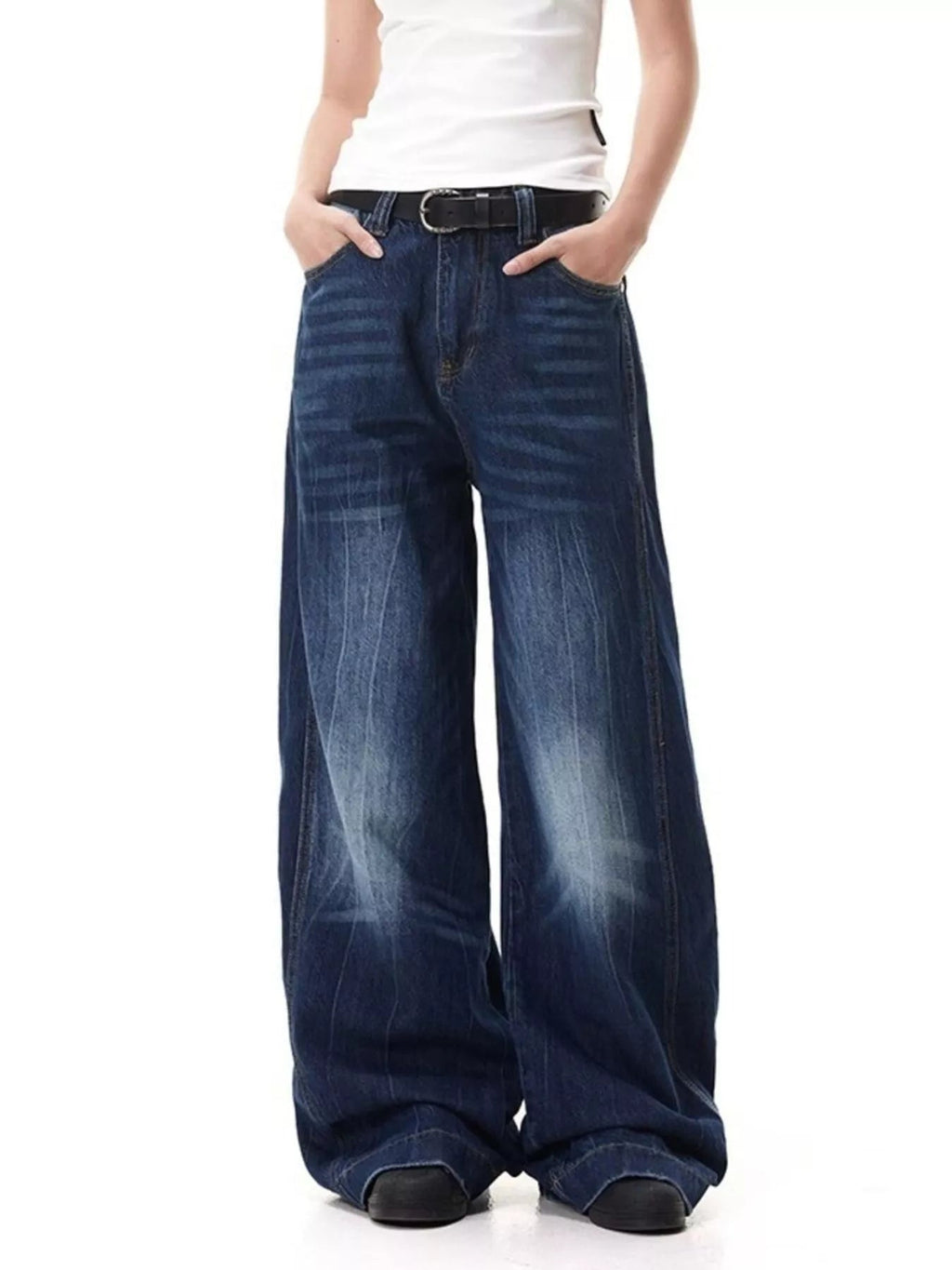 Men's Full Size Wide Leg Jeans Plus Size