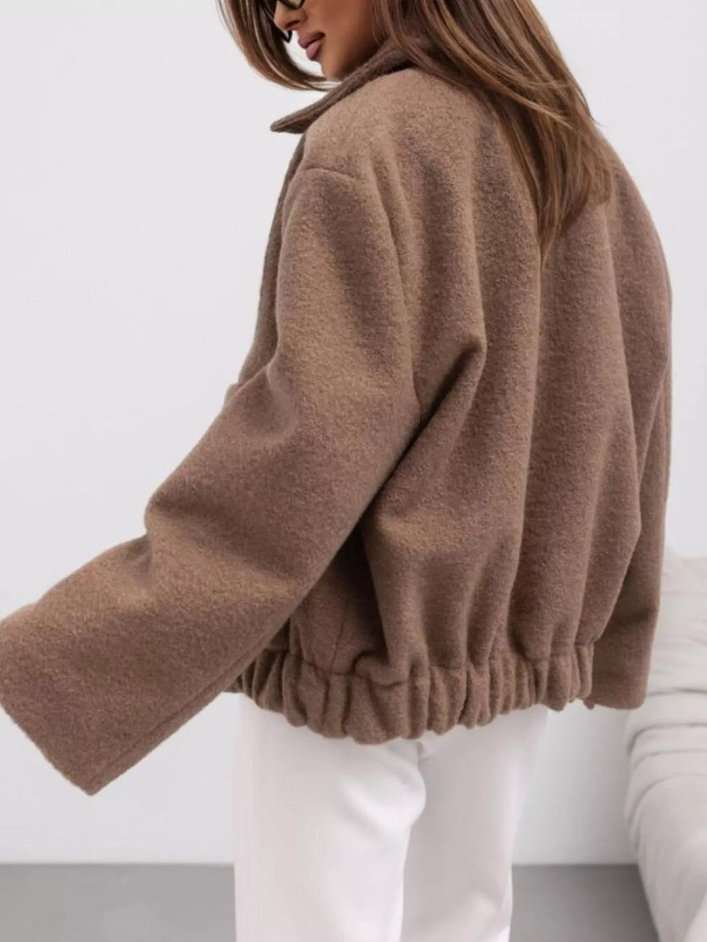 Button Down Long Sleeve Outerwear Jacket