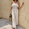 Sophisticated Detail Ruffled Jumpsuit