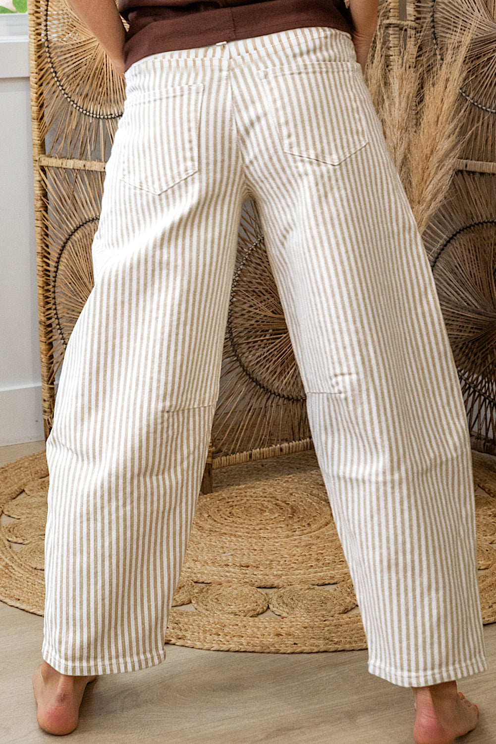 Everyday Barrel Stripe Jeans