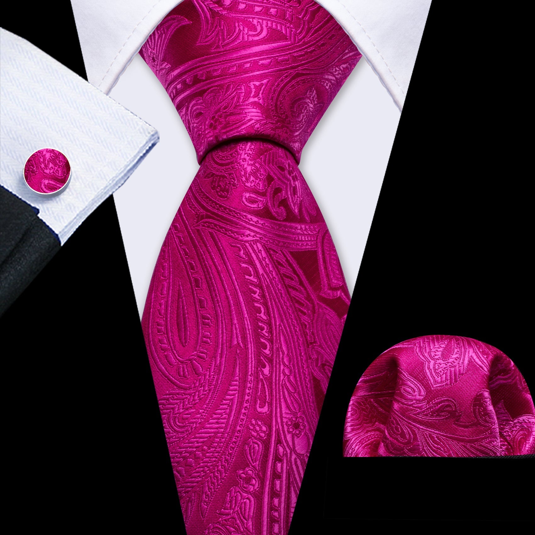 Solid Formal Necktie Set