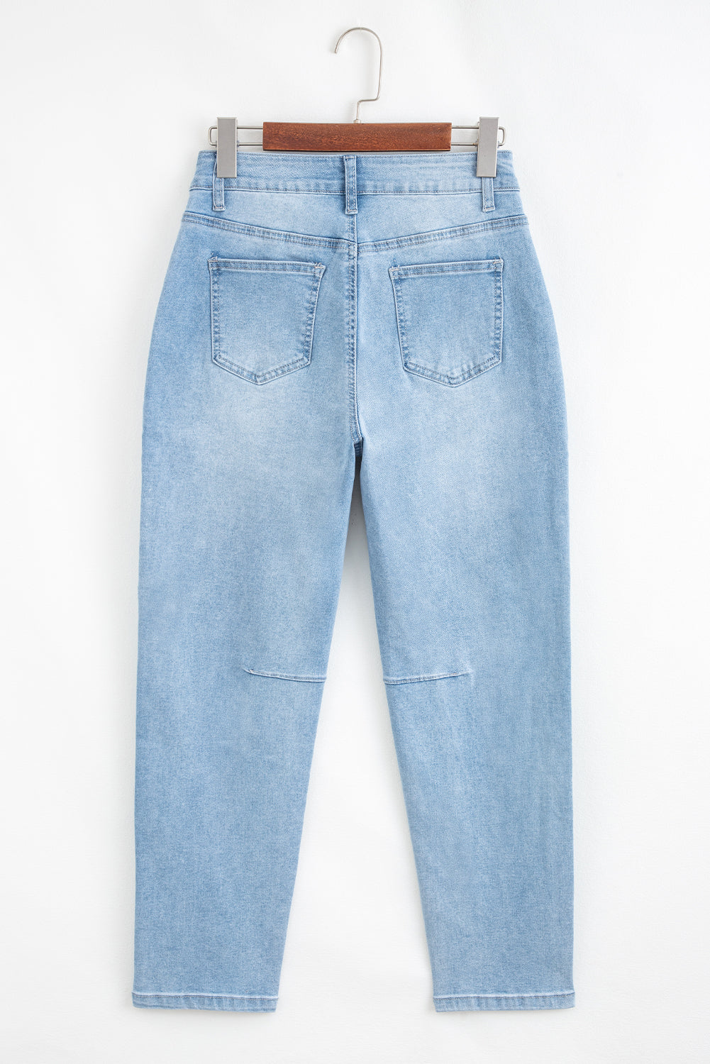 Barrel Relaxed Patch Pocket High Rise Jeans