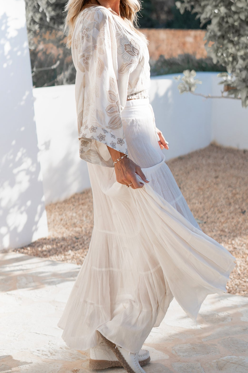 Flexible Textured Everyday Casual Skirt