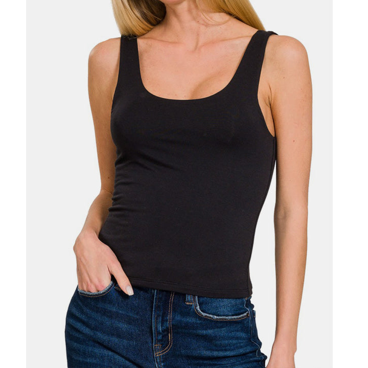 Double Layer Round Neck Tank