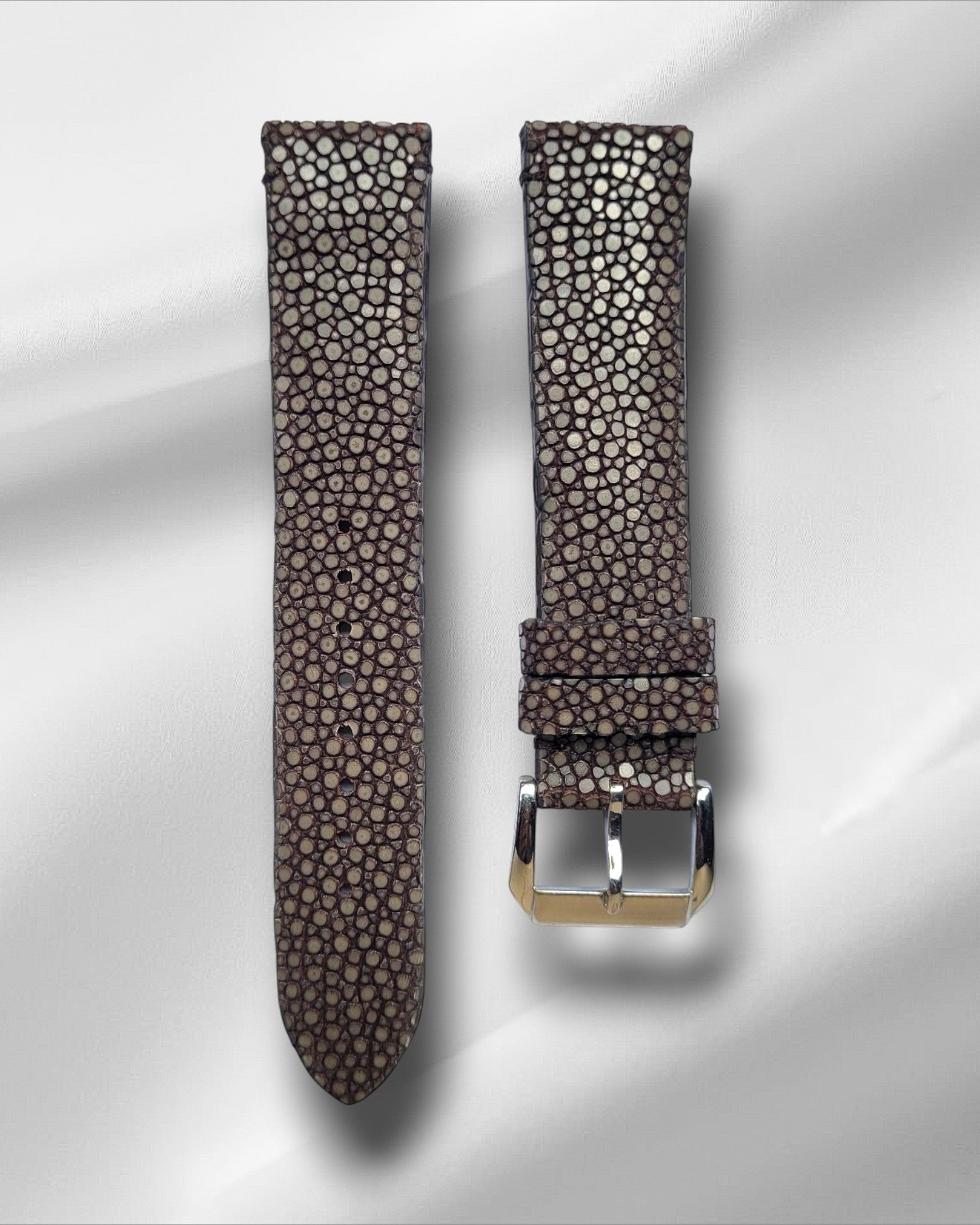 Refined Tang Buckle Stingray Leather Watch Strap