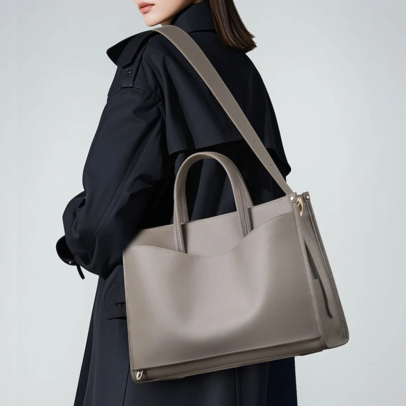Classic Soft Zip-Top Shoulder Bag
