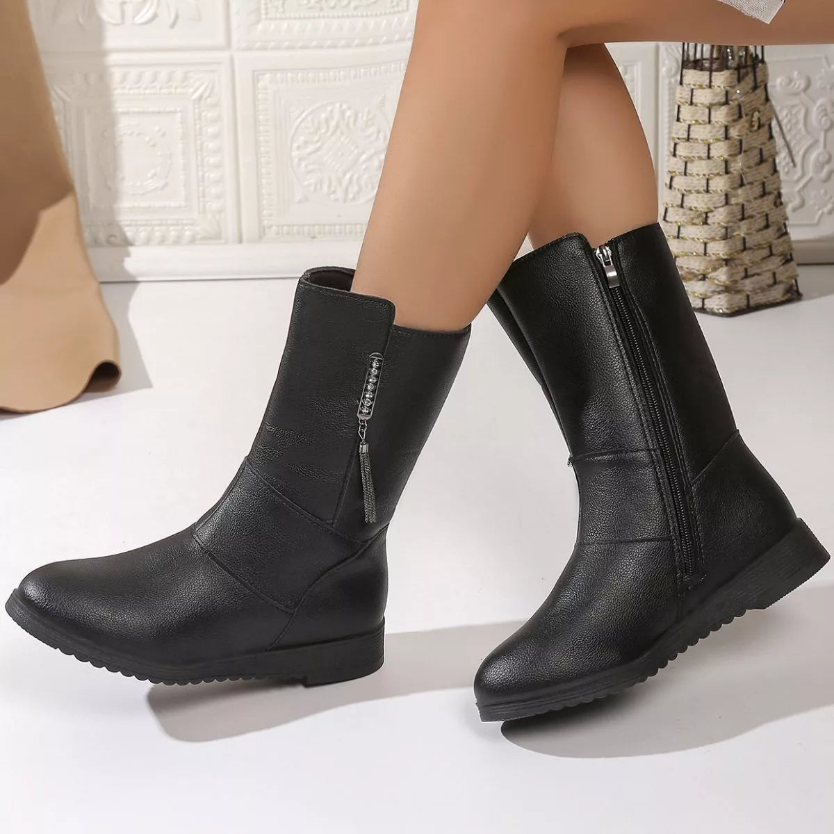 Zip Riding Boots