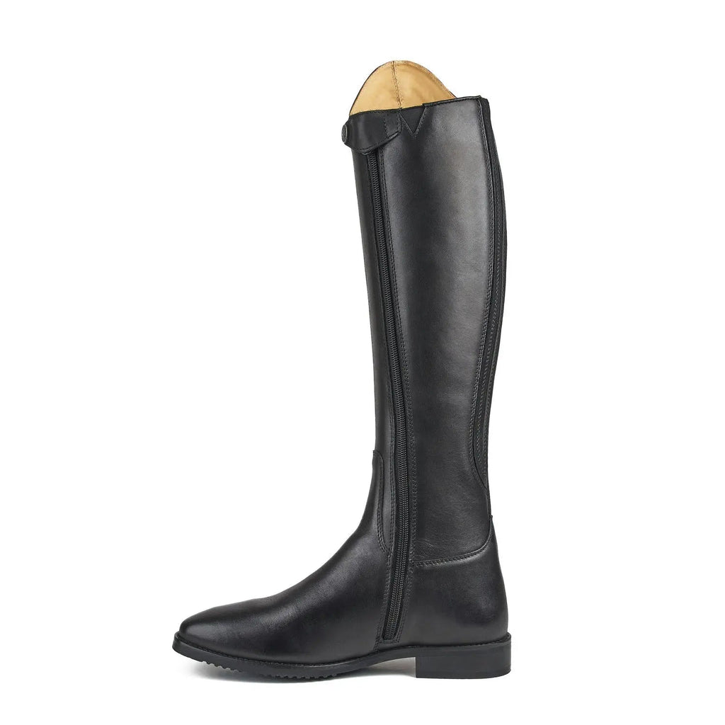 Refined Zip Leather Riding Boots
