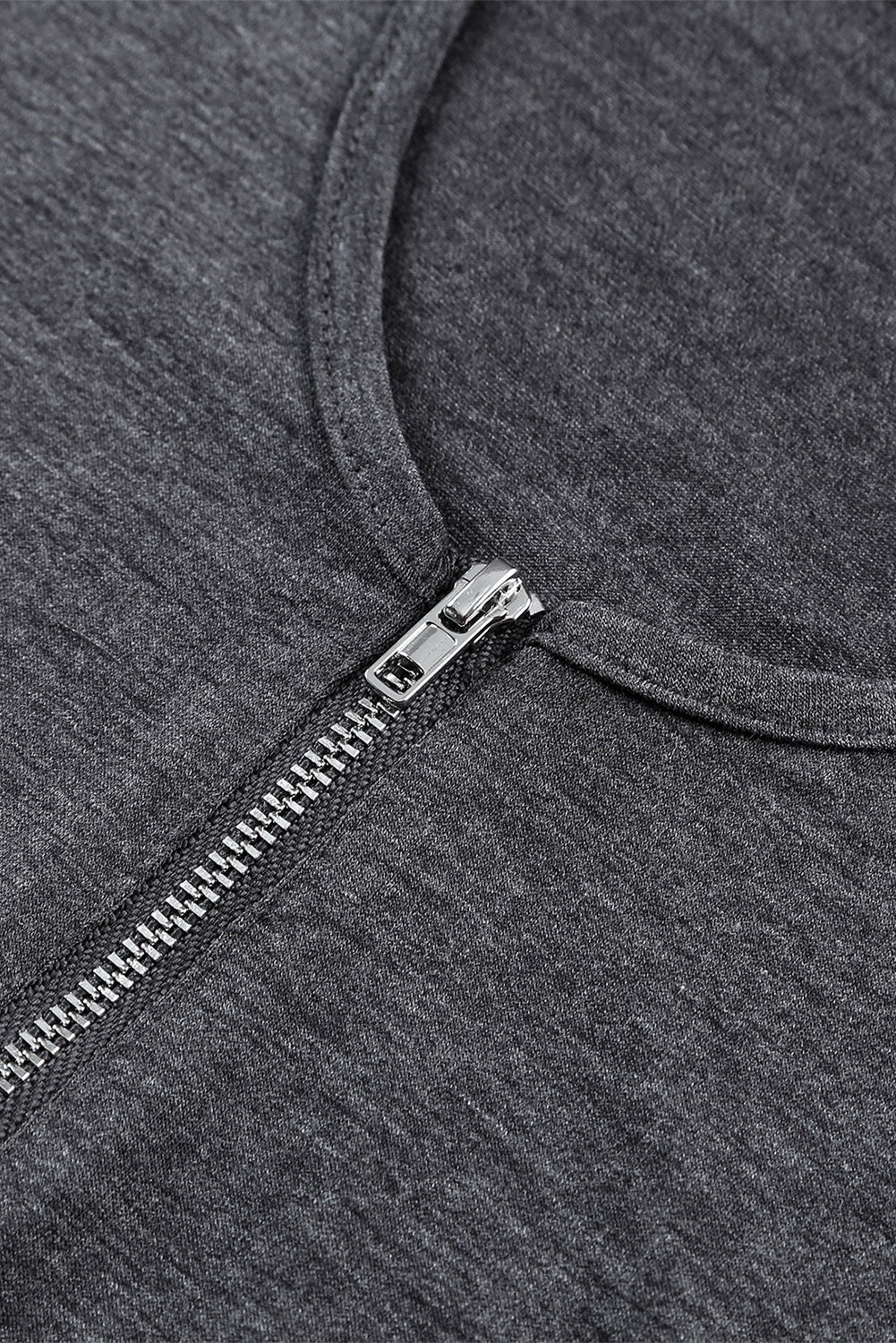 Zip Neck Lace Splicing Short