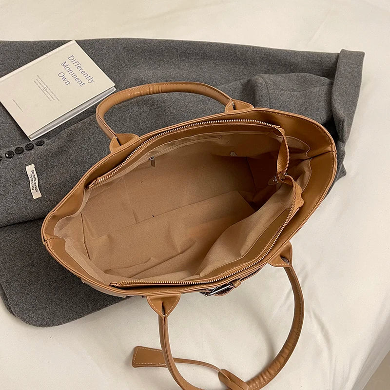 Structured Roomy Shoulder Bag