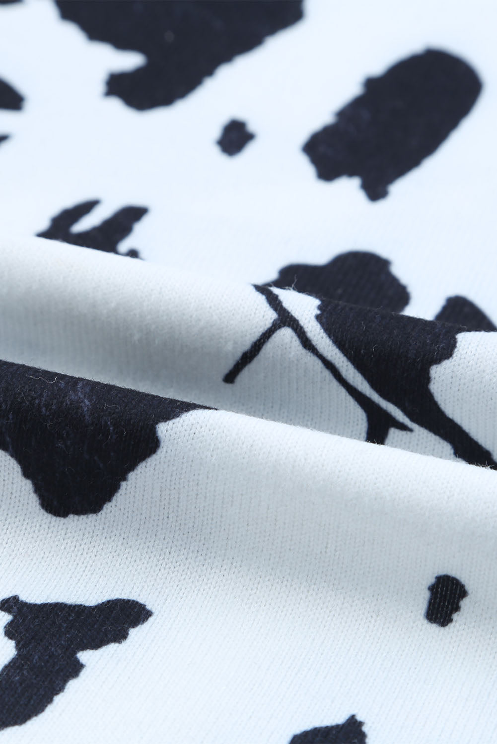 One Shoulder Cow Print Cut