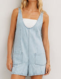 Denim Adjustable Shoulder Romper