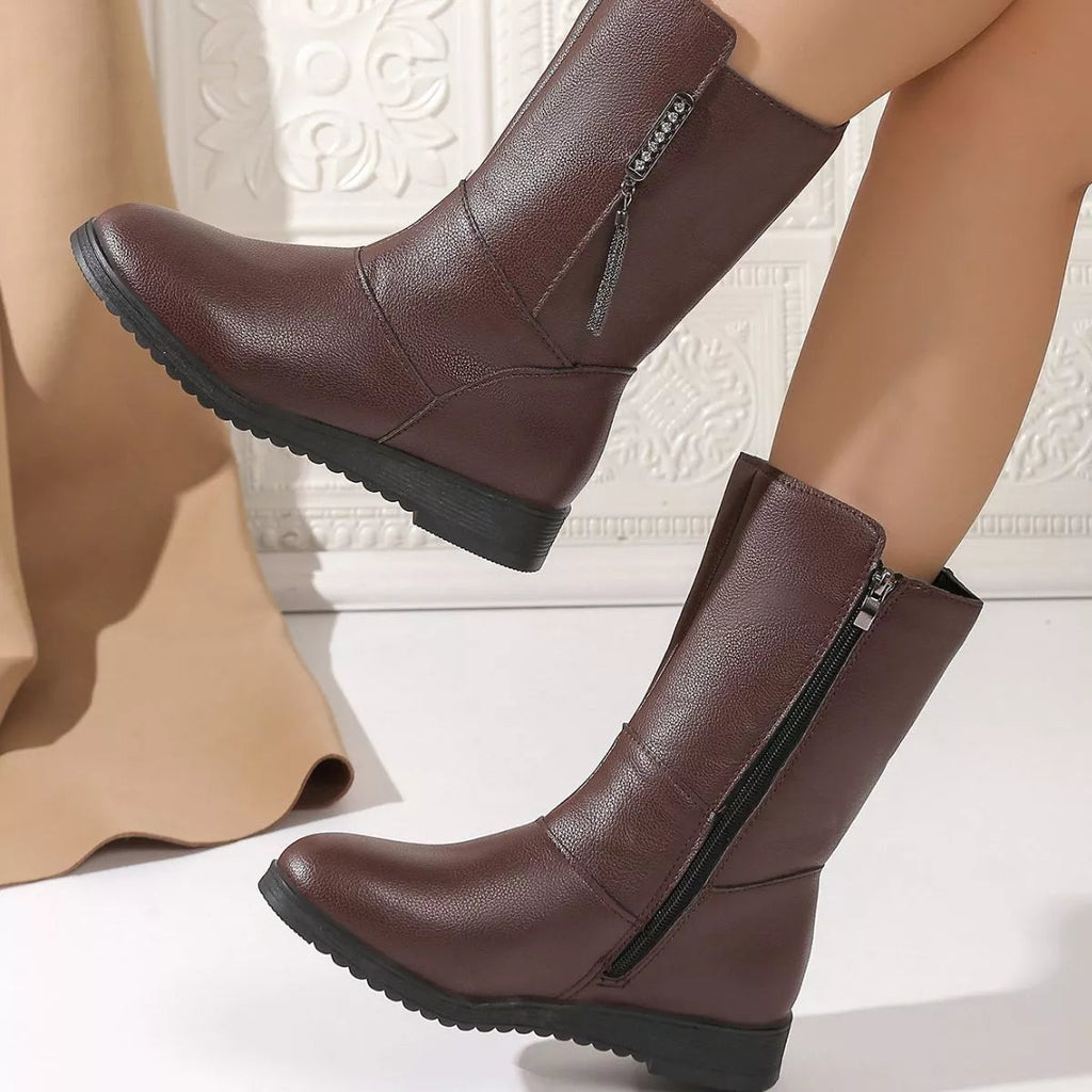 Zip Riding Boots