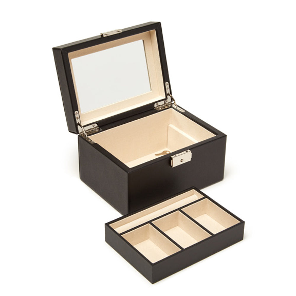 Mirror Lid One Tray Jewelry Box