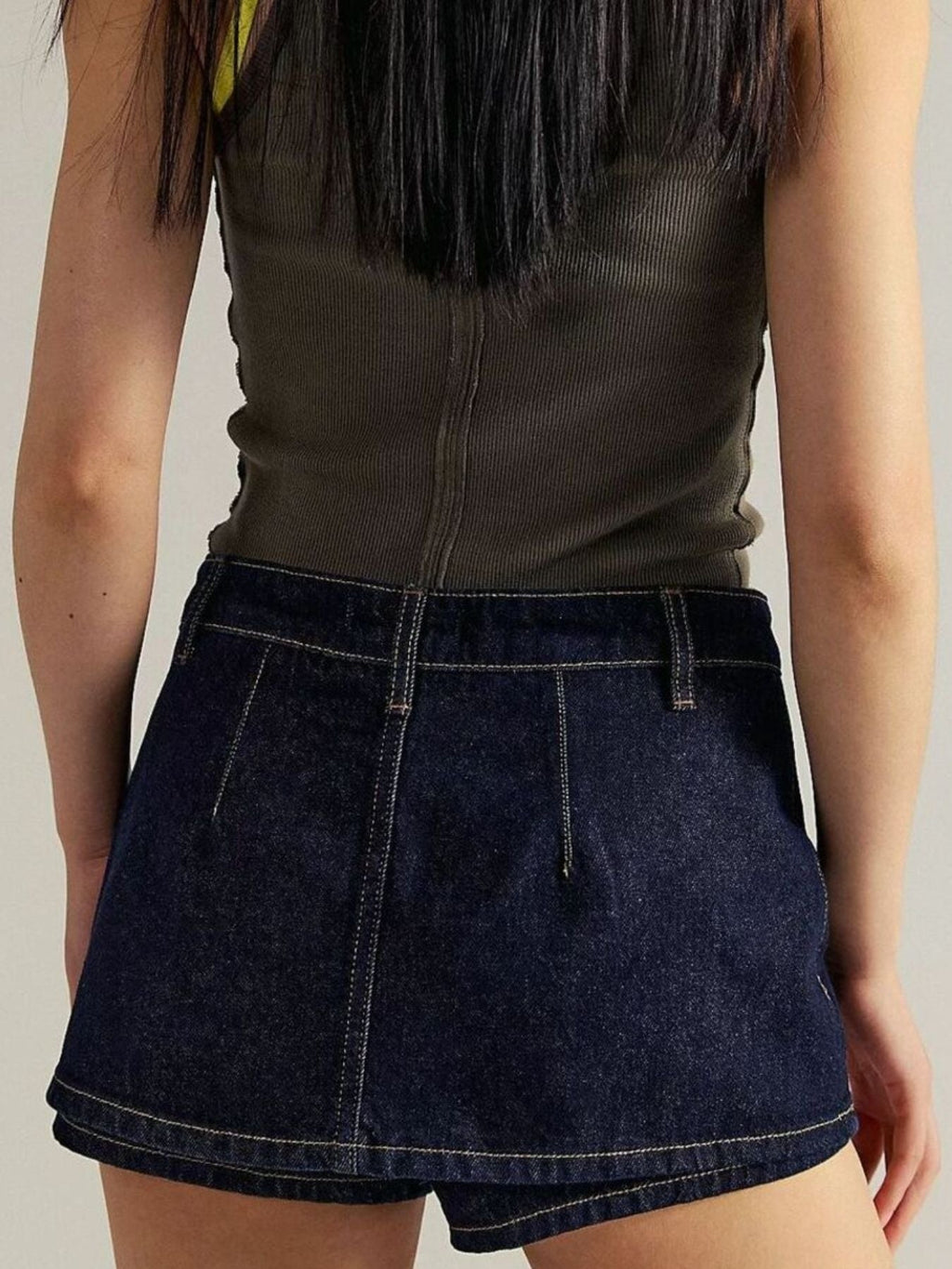 Wash Denim Mini Dreamy Skirt