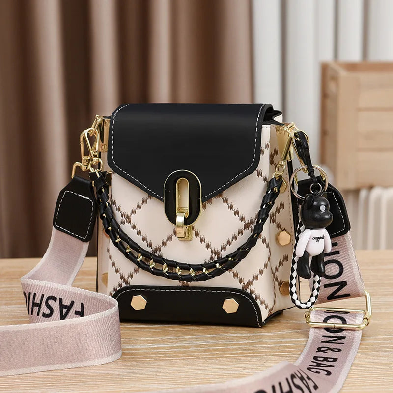 Structured Canvas Crossbody Bag