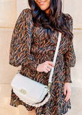 Modern Faux Leather Crossbody Bag