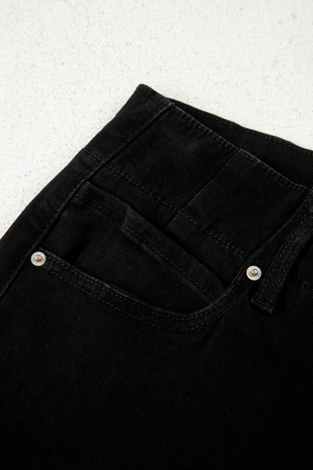 Flare Flared High Waist Button Bottom Jeans