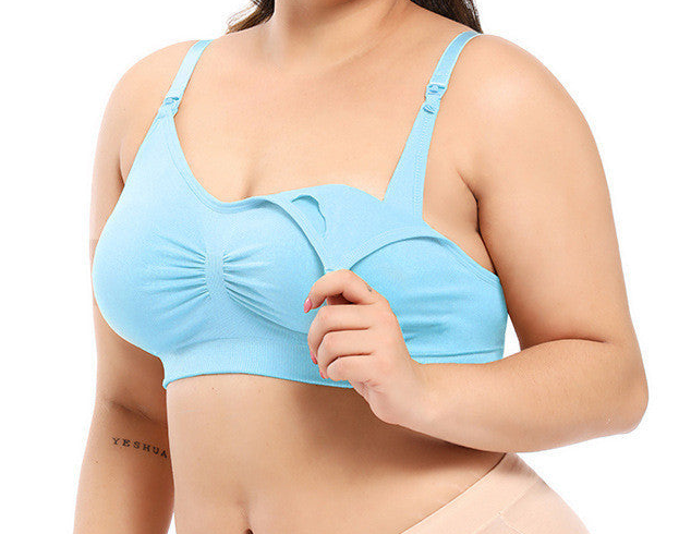 Large-Size Front-Buckle Nursing Bra