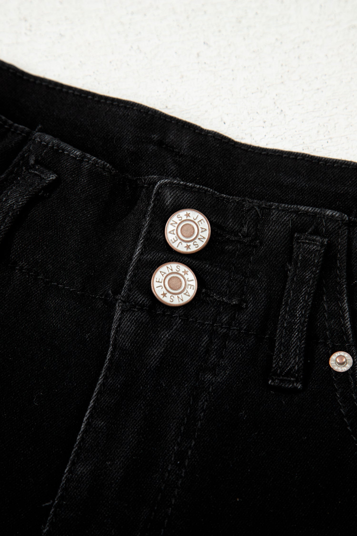 Flare Flared High Waist Button Bottom Jeans