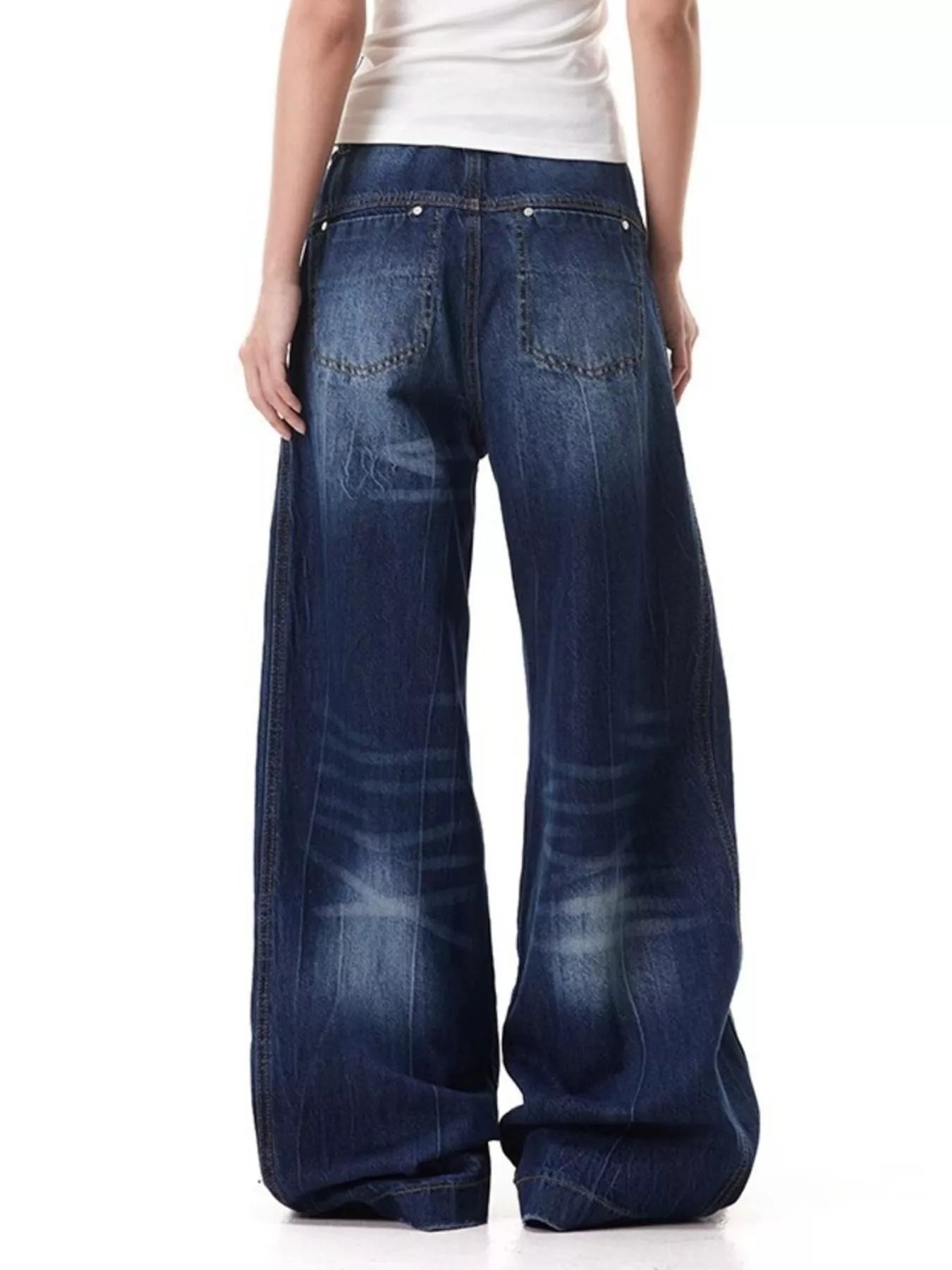 Men's Full Size Wide Leg Jeans Plus Size