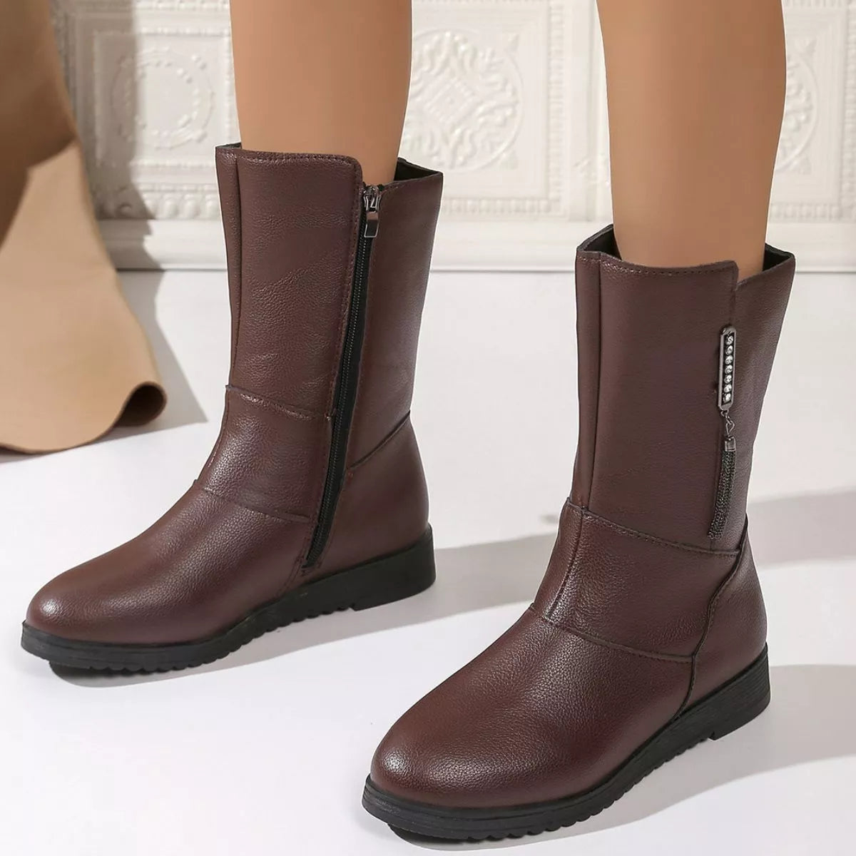 Zip Riding Boots