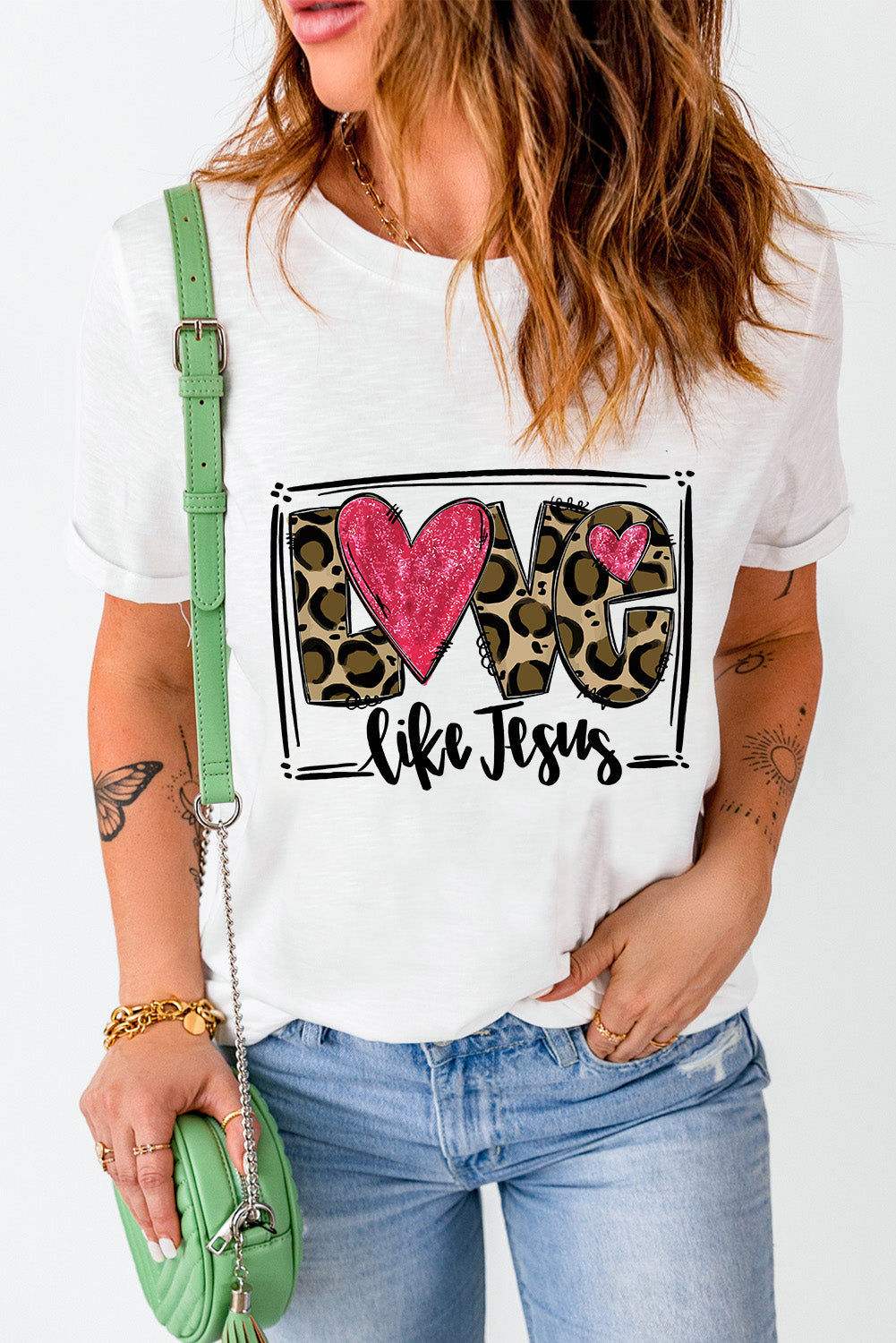 White Love Like Jesus Graphic